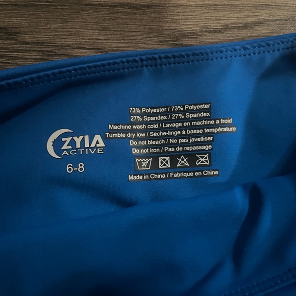 Zyias royal blue pocket light n tight leggings - Picture 3 of 6